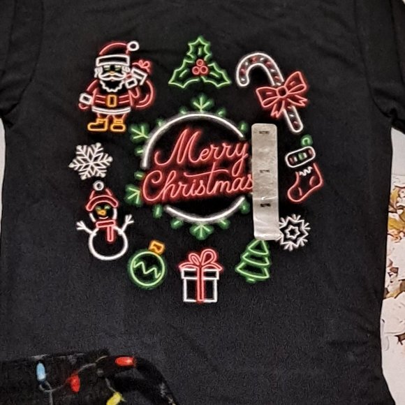 Christmas Kids/Boys Fleece Pajamas Sleep Set S - Picture 2 of 5